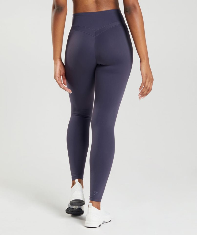 Women's Gymshark Whitney High Rise Leggings Navy | NZ 0VHQFJ